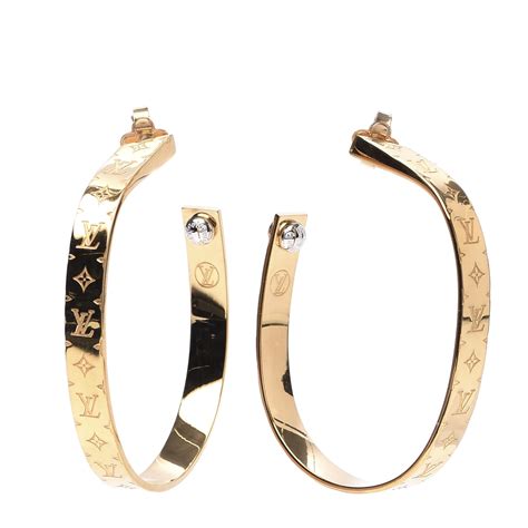 louis vuitton gold hoop earings